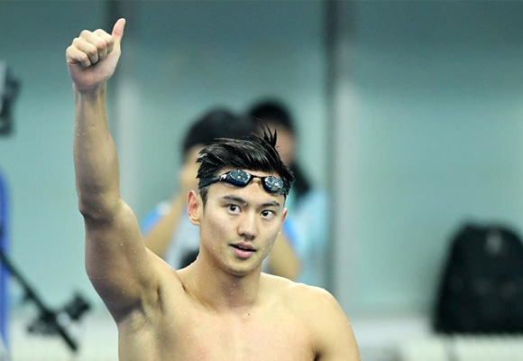 高清组图：全运会男子100米自由泳，宁泽涛夺冠
