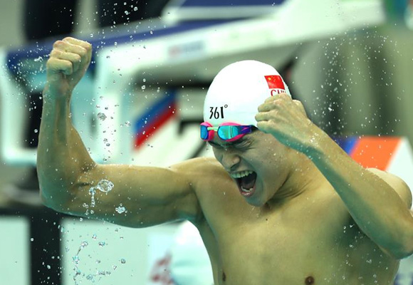高清組圖：全運會男子1500米自由泳決賽賽況
