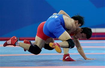 高清組圖：全運會摔跤男子自由式65公斤級，葉爾蘭別克·卡泰奪金