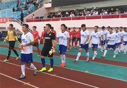 善林金融2017中国足协业余联赛八分之一决赛首轮顺利战罢