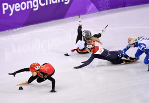 短道速滑——女子1000米预赛：李靳宇晋级