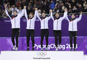 短道速滑——女子3000米接力：韩国队夺冠