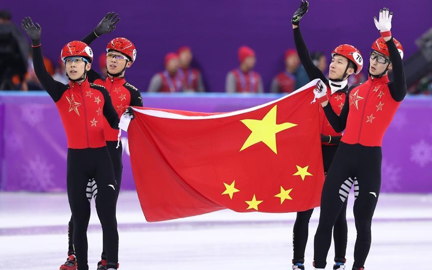 赞！短道速滑男子5000米接力，中国队获银牌