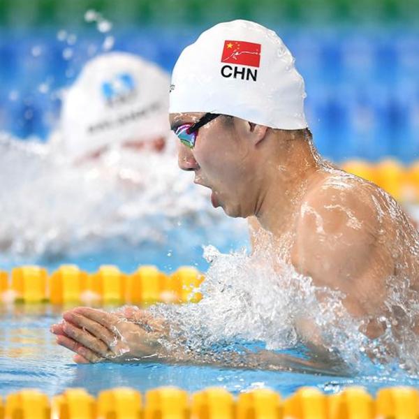 亚运会游泳——男子100米蛙泳：闫子贝晋级决赛