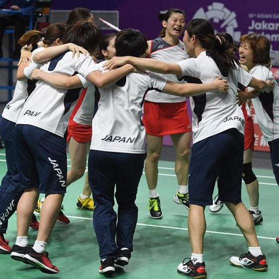 亞運會羽毛球——女子團體決賽：日本隊奪冠