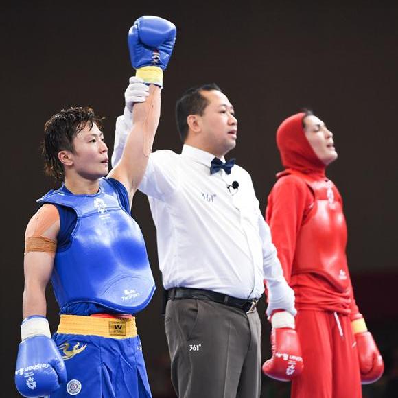 亚运会武术——女子散打52公斤以下级：李玥瑶夺冠