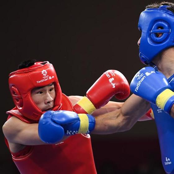 亞運會武術——男子散打60公斤以下級：中國選手王雪濤獲得亞軍