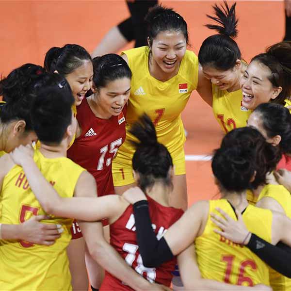 女子排球小組賽：中國勝韓國