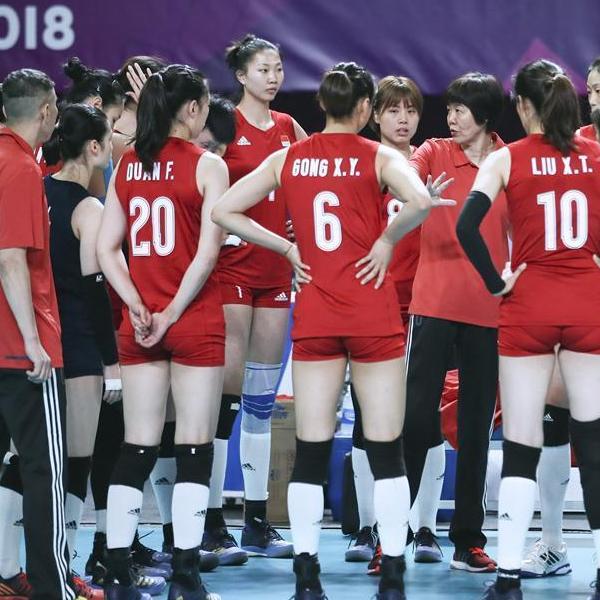亚运会排球——女子小组赛：中国胜哈萨克斯坦