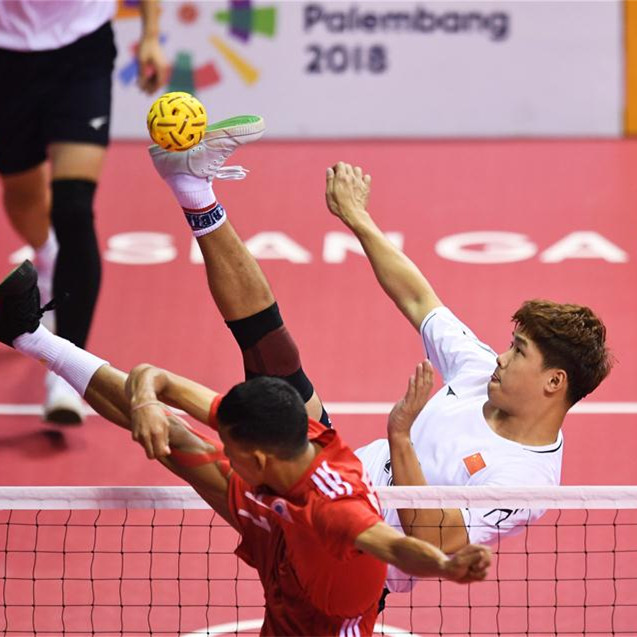 亞運會藤球——男子單組賽：中國隊勝尼泊爾