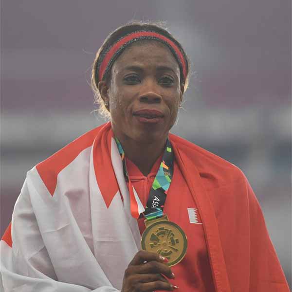 女子400米欄頒獎儀式