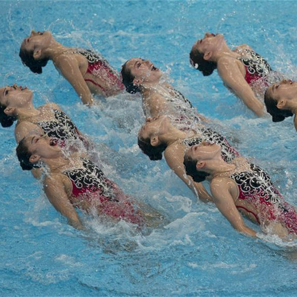 亚运会花样游泳：集体项目赛况