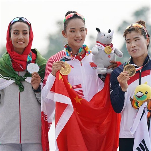 亞運會皮劃艇——女子單人皮艇500米：中國隊李悅奪冠