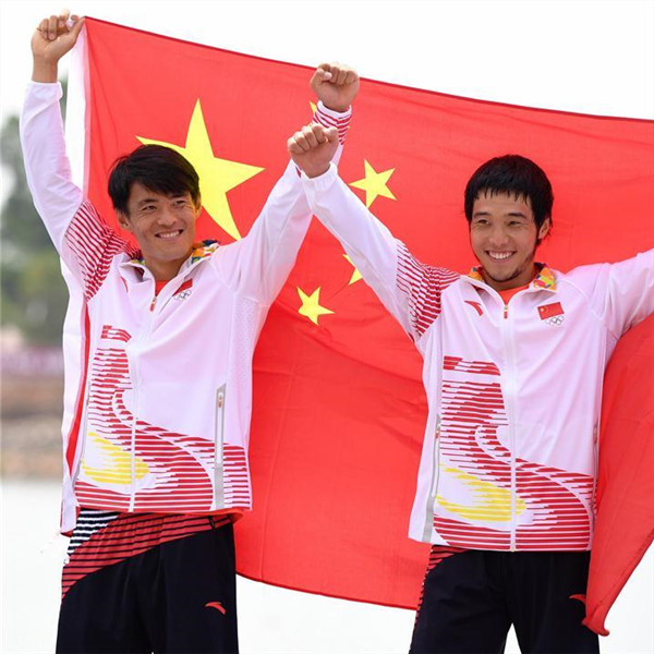 皮划艇——男子双人划艇200米：中国队夺冠