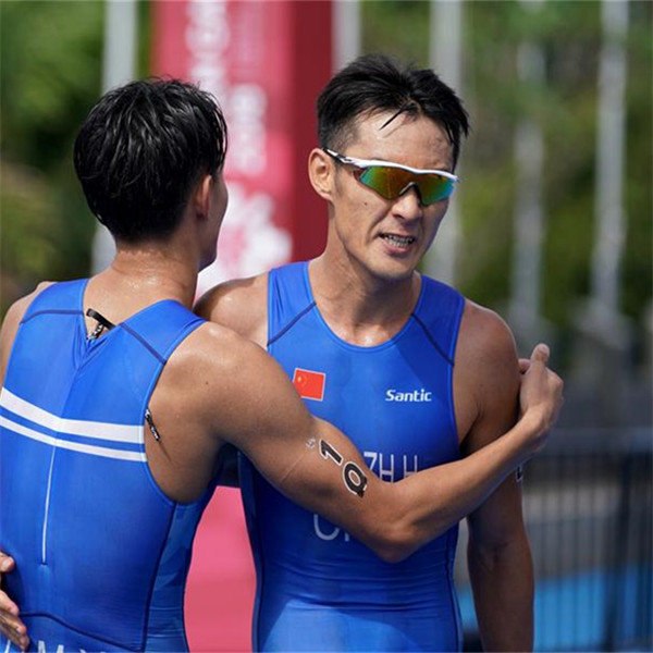 男子鐵人三項——中國選手姜智航獲第四