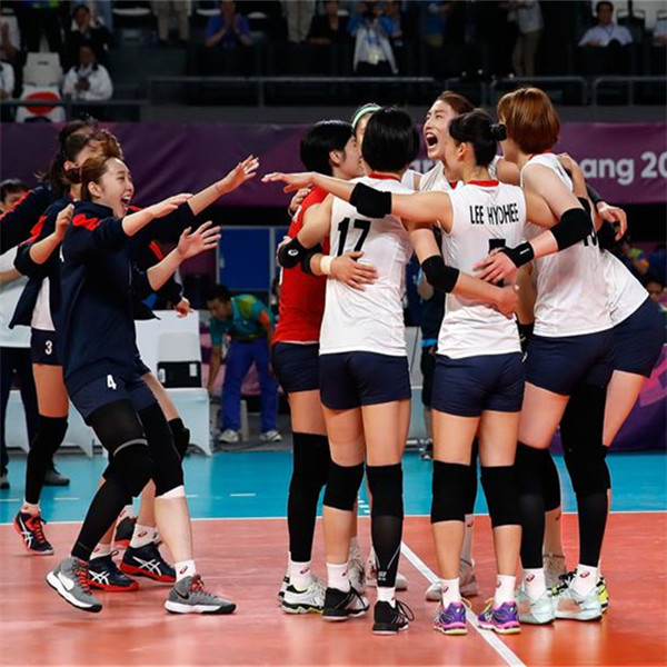 排球——韩国队获得女子季军