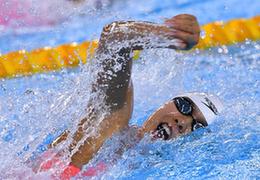 青奥会游泳——中国选手获得混合4×100米接力季军