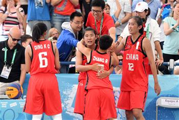 女子三人篮球:中国队晋级四强