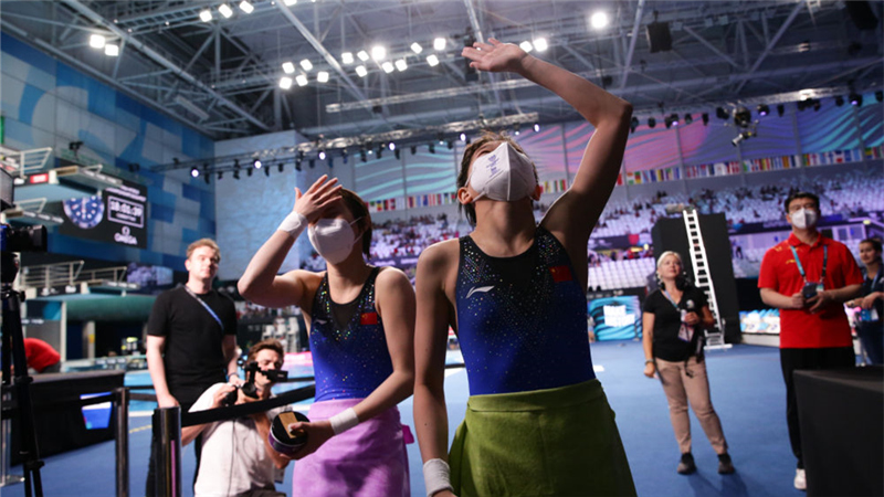 布达佩斯游泳世锦赛场上的“中国红”