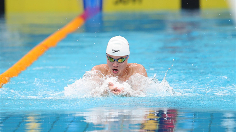 京津冀游泳公開賽暨第八屆北京市全民游泳大賽在水立方舉行
