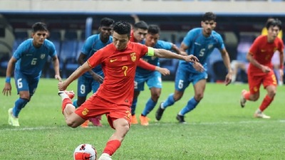 U23亞洲杯預選賽中國國奧隊險勝印度保留出線希望