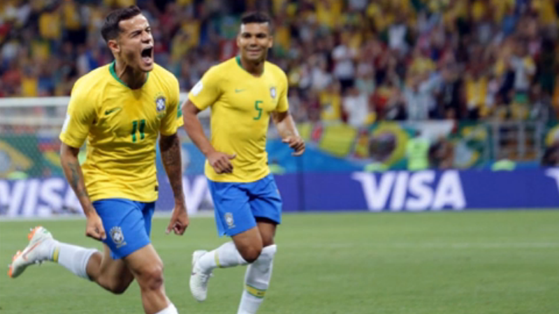 巴西VS瑞士 精彩进球庆祝瞬间