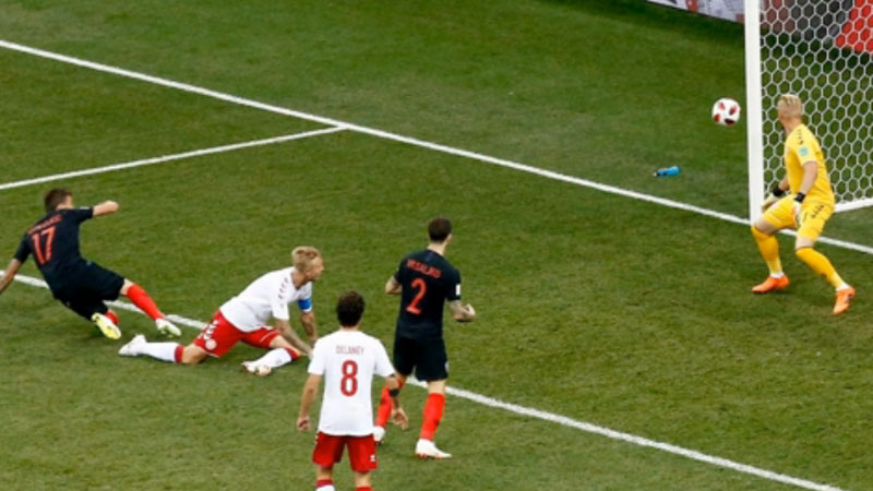 克罗地亚VS丹麦 马里奥·曼朱基奇精彩进球