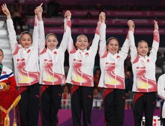 中国体操女团亚运十二连冠