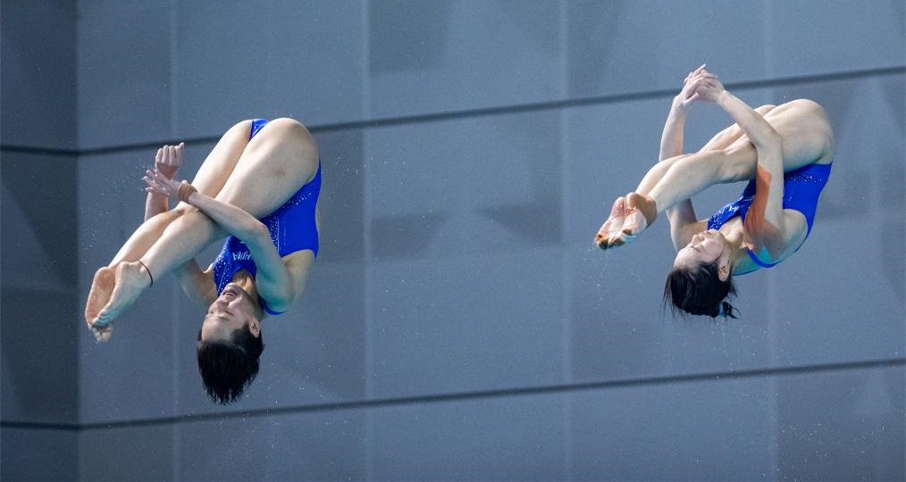 跳水——全国锦标赛：陈艺文/昌雅妮女子双人10米台夺冠